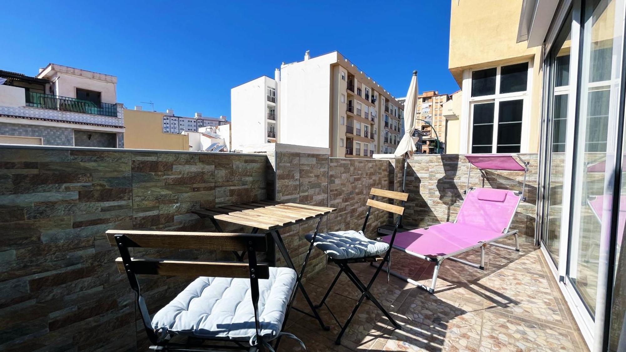 A 5 Minutos De La Playa Con Terraza En Malaga Apartment ภายนอก รูปภาพ